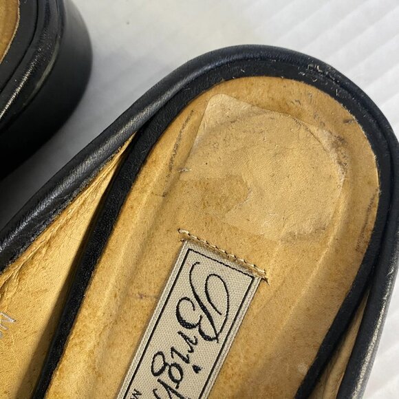 Brighton Lisa Black Leather Slip On Mule Size 8 Narrow - Picture 2 of 10